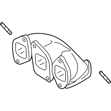 Volkswagen CC Exhaust Pipe - 03H-253-032-A