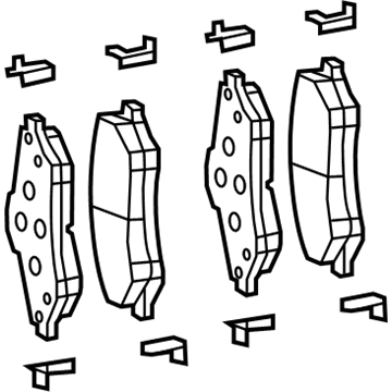 Volkswagen Routan Brake Pads - 7B0-698-151-F