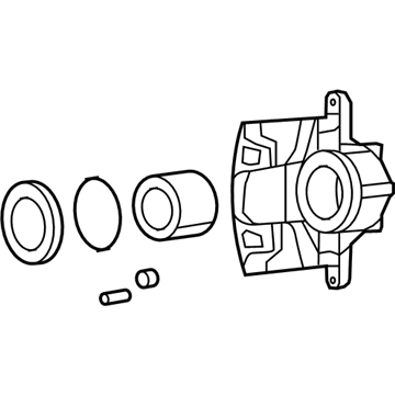 Volkswagen Routan Brake Caliper Repair Kit - 7B0-615-123-B