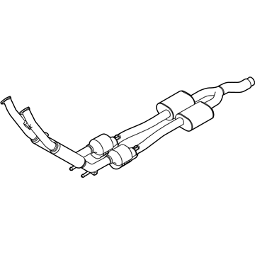 Volkswagen R32 Exhaust Pipe - 1K0-254-507-DX