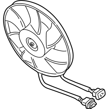 Volkswagen Jetta Radiator fan - 6E0-959-455-A