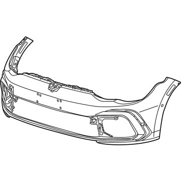 Volkswagen Golf R Bumper Cover - 5H0-807-217-CG-GRU