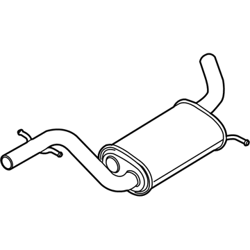 Volkswagen GTI Exhaust Pipe - 1K0-253-209-CR