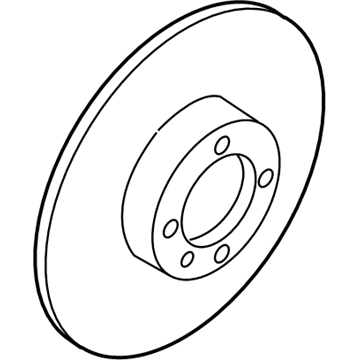 Volkswagen Brake Rotor - 6R0-615-301-D