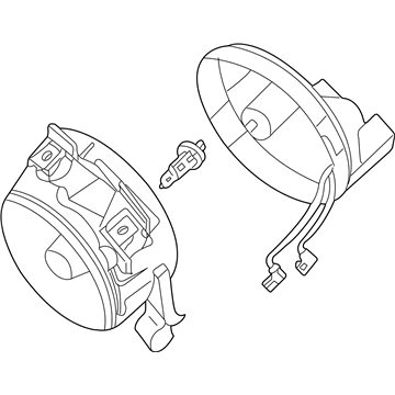 Volkswagen Fog Light Lens - 1C0-941-699-B