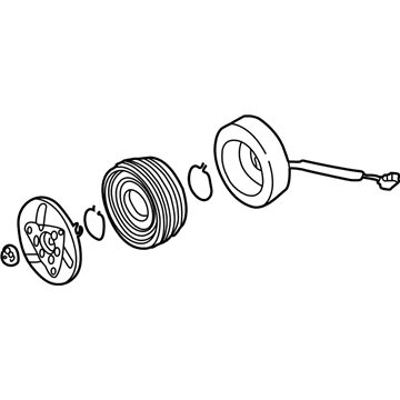 Volkswagen A/C Compressor Clutch - 1J0-820-811-K
