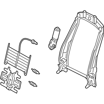 Volkswagen 5C6-881-045-P Seat Back Frame Volkswagen 5C6-881-045-P Seat Back Frame