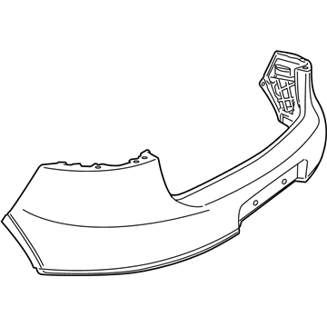 Volkswagen Rabbit Bumper Cover - 1K6-807-417-C-GRU