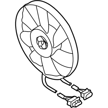 Volkswagen Radiator fan - 6X0-959-455-C