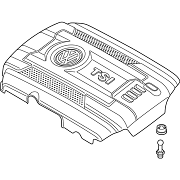 Volkswagen Beetle Engine Cover - 06K-103-925-CM