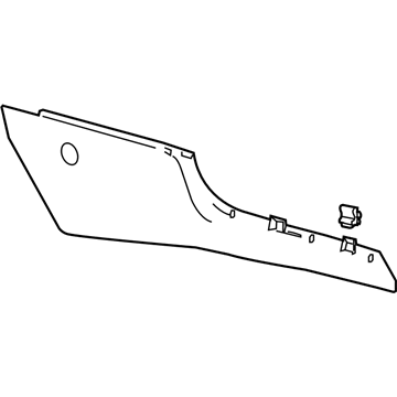 Volkswagen 1Q1-863-046-95T Side Trim Panel Volkswagen 1Q1-863-046-95T Side Trim Panel