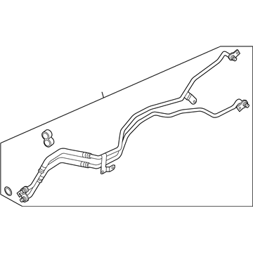 Volkswagen Transmission Oil Cooler Hose - 7P0-317-801-H
