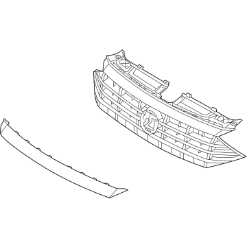 Volkswagen Grille - 17A-853-651-AK-LDB
