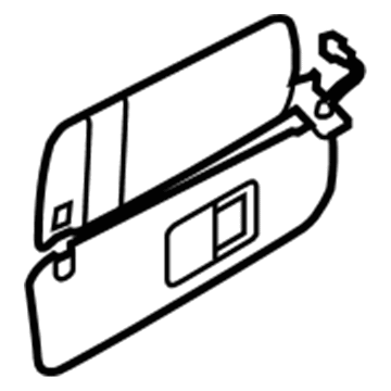 Volkswagen Touareg Sun Visor - 7L6-857-552-AS-3W5