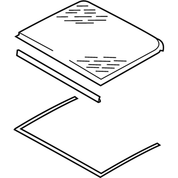 Volkswagen Touareg Sunroof - 7P0-877-056-D-9B9