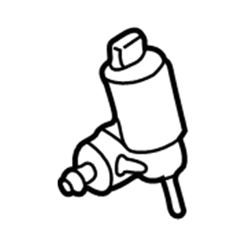 Volkswagen Windshield Washer Pump - 1H5-955-651