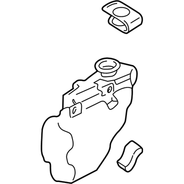 Volkswagen Cabrio Windshield Washer Fluid Reservoir - 1EM-955-451