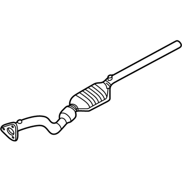 Volkswagen Cabrio Exhaust Pipe - 4B3-254-500-GX