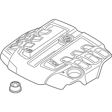 Volkswagen Touareg Engine Cover - 059-103-925-BC