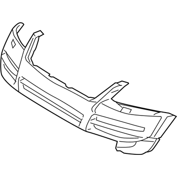 Volkswagen Touareg Bumper Cover - 7L6-807-217-AF-GRU