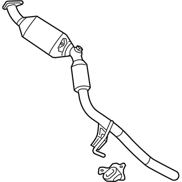 Volkswagen Exhaust Pipe - 7P0-254-301-CX