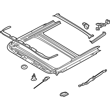Volkswagen Sunroof Cable - 7L0-877-049