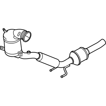 Volkswagen Tiguan Exhaust Pipe - 5QN-254-500-X
