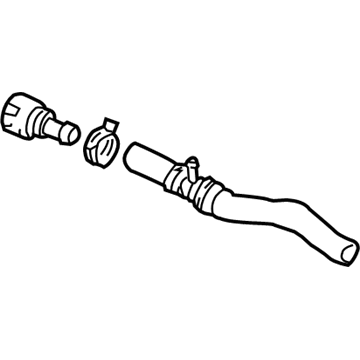 Volkswagen Golf Coolant Reservoir Hose - 1J0-122-157-FK
