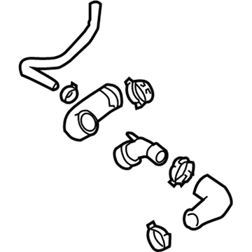 Volkswagen Golf Coolant Reservoir Hose - 1J0-122-101-BF