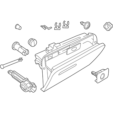 Volkswagen Glove Box - 5C1-857-097-G-82V