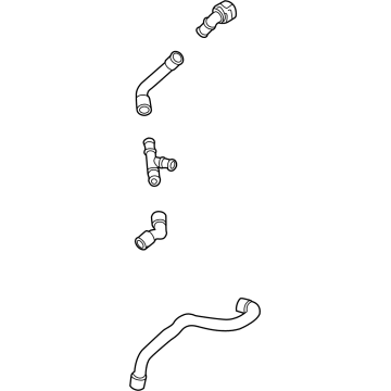 Volkswagen Transmission Oil Cooler Hose - 5QM-122-073-R