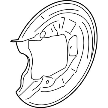 Volkswagen Rabbit Brake Dust Shields - 1K0-615-612-P