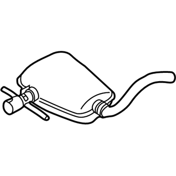 Volkswagen Fox Exhaust Pipe - 1H0-253-409-C