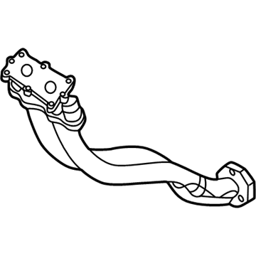 Volkswagen Cabrio Exhaust Pipe - 1HM-253-087-B