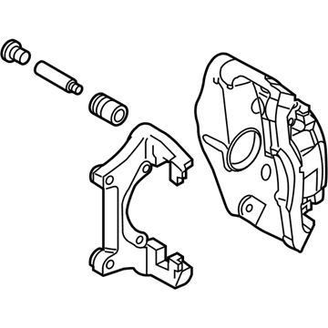 Volkswagen Rabbit Brake Caliper Repair Kit - 1K0-615-124-J