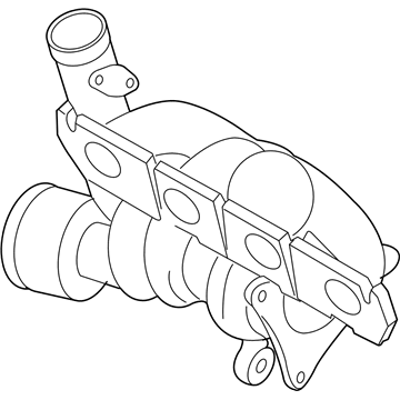 Volkswagen Eos Exhaust Pipe - 06J-145-713-F