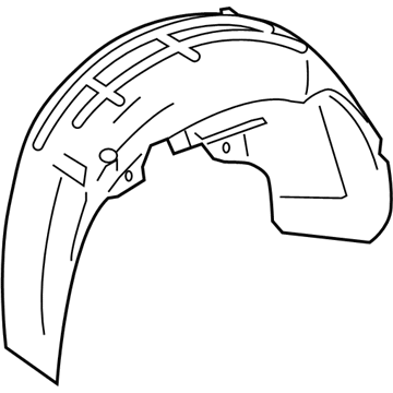 Volkswagen Rabbit Wheelhouse - 1K0-810-971-B