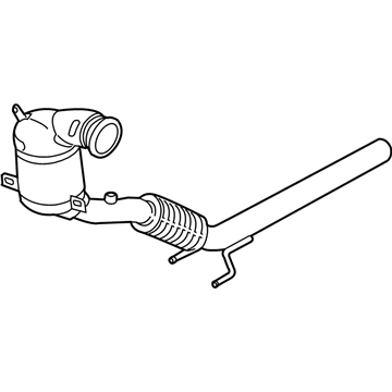 Volkswagen Golf SportWagen Exhaust Pipe - 5QM-254-500-TX
