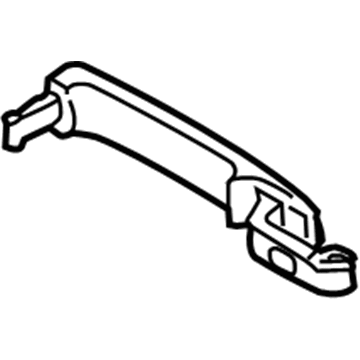 Volkswagen Touareg Exterior Door Handle - 7L6-839-205-GRU