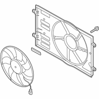 Volkswagen Golf SportWagen Cooling Fan Assembly - 5Q0-121-203-DE Cooling Fan