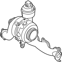 Volkswagen Turbocharger - 03L-253-056-X Exhaust Manifold