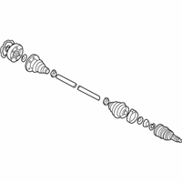 Volkswagen Cabrio Axle Shaft - 1HM-407-273 Axle Shaft Assembly