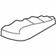 Volkswagen 3B0-881-375-P Seat Cushion Pad Volkswagen 3B0-881-375-P Seat Cushion Pad
