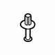 Volkswagen 03L-863-788-A Mount Bracket Rivet Volkswagen 03L-863-788-A Mount Bracket Rivet