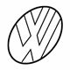 Volkswagen 5C6-853-630-F-ULM Emblem Volkswagen 5C6-853-630-F-ULM Emblem