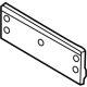 Volkswagen 5NN-807-287-K-9B9 License Bracket Volkswagen 5NN-807-287-K-9B9 License Bracket