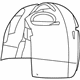 Volkswagen 7B0-805-977-A Fender Liner Volkswagen 7B0-805-977-A Fender Liner