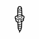 Volkswagen N-906-140-01 Reservoir Tank Screw Volkswagen N-906-140-01 Reservoir Tank Screw