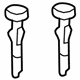 Volkswagen 7B0-886-919-DE5 Headrest Guide Volkswagen 7B0-886-919-DE5 Headrest Guide