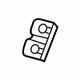 Volkswagen 1K0-809-237 Striker Reinforcement Nut Plate Volkswagen 1K0-809-237 Striker Reinforcement Nut Plate